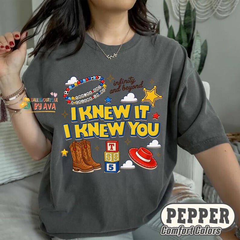 Toy Story 5 I Knew It I Knew You Friendship Shirt, Comfort Colors Disneyland Pixar Toy Story 5 Inspired Shirt, Disneyland Friends Shirt image 6