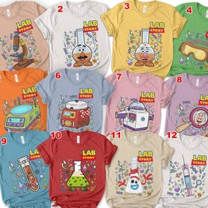 Disneyland Toy Story Lab Week 2026 Shirt, Buzz Lightyear Woody Jessie Bo Peep Lab Story 2026 Shirt, Lab Team, Med Lab Clinical Laboratory image 2