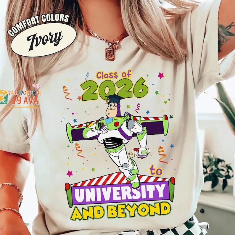 Disneyland Grad 2026 Shirt, Buzz To Graduation And Beyond Shirt, Toy Story Graduation Shirt, Disneyland End Of School Summer Trip Shirt bild 5