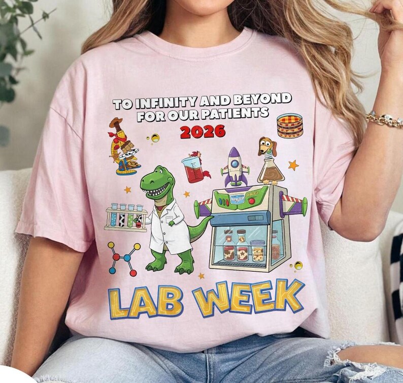 Funny Lab Week 2026 Shirt, Toy Story Inspired Lab Tech Tee, Medical Lab Scientist Graphic Shirt, Hematology Lab Week Gift,Group Lab Tee image 3