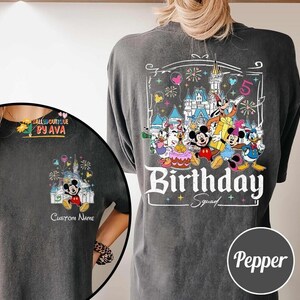 Custom All Disneyland Birthday Shirt, Best Birthday Ever, Disneyland Birthday Boy Girl, Birthday Squad, Mickey and Friends Birthday Trip Tee image 7