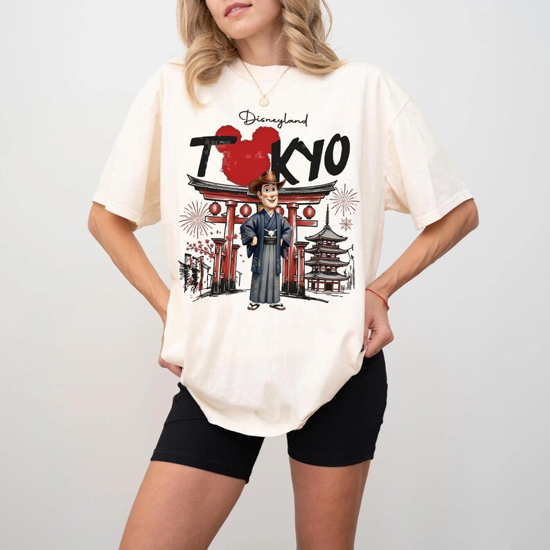 Tokyo Disneyland Toy Story Kimono Shirt, Tokyo Family Trip Tee, Disneyland Matching Shirts, Japan Vacation Girl Trip Tee, Personalized Shirt image 5