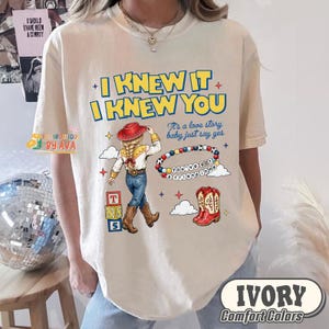 Comfort Colors I Knew It, I Knew You Toy Story 5 T-Shirt, Cowgirl Western Shirt, Disneyland Toy Story Tee, Toy Story 5 Friendship Shirt image 6