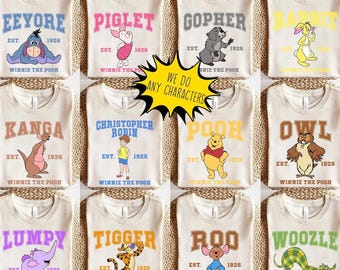 Retro Winnie the Pooh Varsity Shirt: Disneyland Family Trip Tee