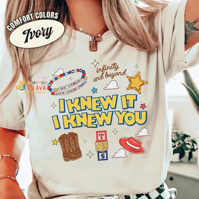 Disneyland Pixar Toy Story 5 I Knew It I Knew You Shirt, Toy Story Season 5 Shirt, Toy Story Land You've Got a Friend In Me Adult Kids Shirt image 3