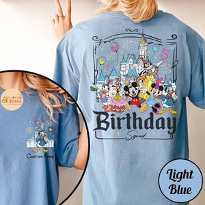 Custom All Disneyland Birthday Shirt, Best Birthday Ever, Disneyland Birthday Boy Girl, Birthday Squad, Mickey and Friends Birthday Trip Tee image 5