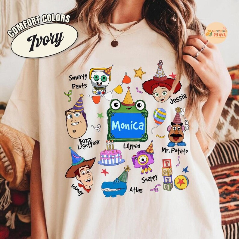 Personalized Toy Story 5 Movie Shirt, Lilypad Buzz Lightyear Woody Jessie Toy Story Land You've Got a Friend In Me Adult & Kids Shirt image 2