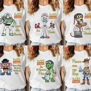 Personalized Disneyland Toy Story Lab Week 2026 Shirt, Buzz Lightyear Woody Jessie Bo Peep Lab Story 2026, Med Lab Clinical Laboratory image 3