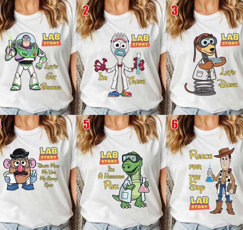 Personalized Disneyland Toy Story Lab Week 2026 Shirt, Buzz Lightyear Woody Jessie Bo Peep Lab Story 2026, Med Lab Clinical Laboratory image 3