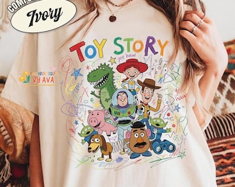 Toy Story You've Got a Friend in Me Shirt, Childlike Drawing Woody Buzz Tee, You've Got a Friend in Me, Disneyland Family Trip Tee