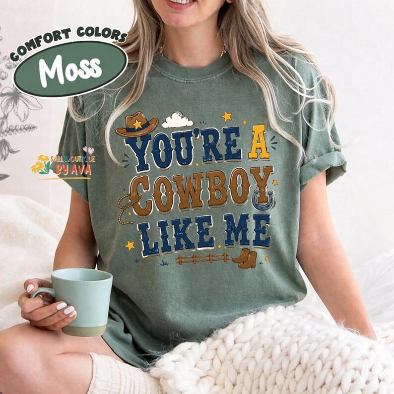 Cowboy Like Me Shirt, Toy Story 5 Inspired Tee, Western Disneyland Apparel, Funny Cowboy Graphic Shirt, Retro Country Music Gift image 4