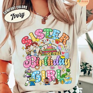 Custom Disneyland Toy Story Movie Birthday Family Shirt, Woody, Buzz, Jessie, Bo Peep, Rex Family Matching Birthday Shirt, Birthday Gifts image 5