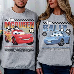 Retro Lightning Mcqueen Sally Couple Shirt, Pixar Cars Land Shirt, Disneyland Couple Matching Tee, Radiator Springs Shirt, Couple Outfits image 5