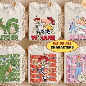 Disneyland Toy Story Birthday shirts, Disneyland Birthday Squad Crew Boy Girl shirts, Toy Story Birthday Family Shirt, Birthday Party afbeelding 1