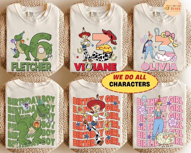 Disneyland Toy Story Birthday shirts, Disneyland Birthday Squad Crew Boy Girl shirts, Toy Story Birthday Family Shirt, Birthday Party afbeelding 1