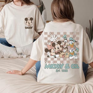 Custom Mickey & Co Shirt, Retro Mickey and Friends Shirt, Retro Disneyland Trip Shirt, Disneyland Family Vacation Shirt, Family Matching image 5
