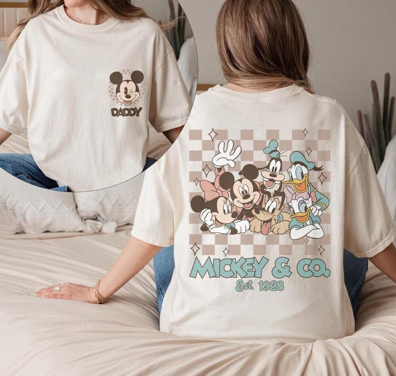 Custom Mickey & Co Shirt, Retro Mickey and Friends Shirt, Retro Disneyland Trip Shirt, Disneyland Family Vacation Shirt, Family Matching image 5
