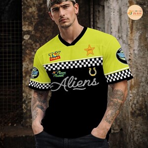 Custom Disneyland Toy Story Aliens Football Jersey, Croptop Football Jersey, Disneyland Shirt, Disneyland Birthday Gift for Kids image 2