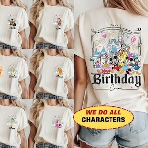 Custom All Disneyland Birthday Shirt, Best Birthday Ever, Disneyland Birthday Boy Girl, Birthday Squad, Mickey and Friends Birthday Trip Tee image 1