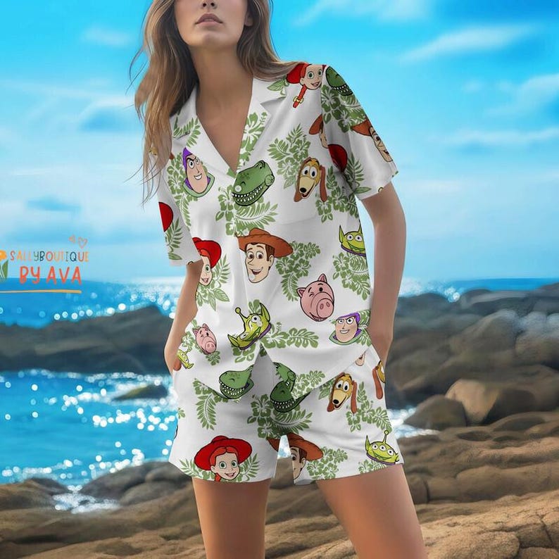 Toy Story Hawaiian Shirt, Disneyland Toy Story Friends Summer Shirt, Woody Buzz Lightyear Button Up Shirt, Hawaii Shirt For Toy Story Lover bild 5