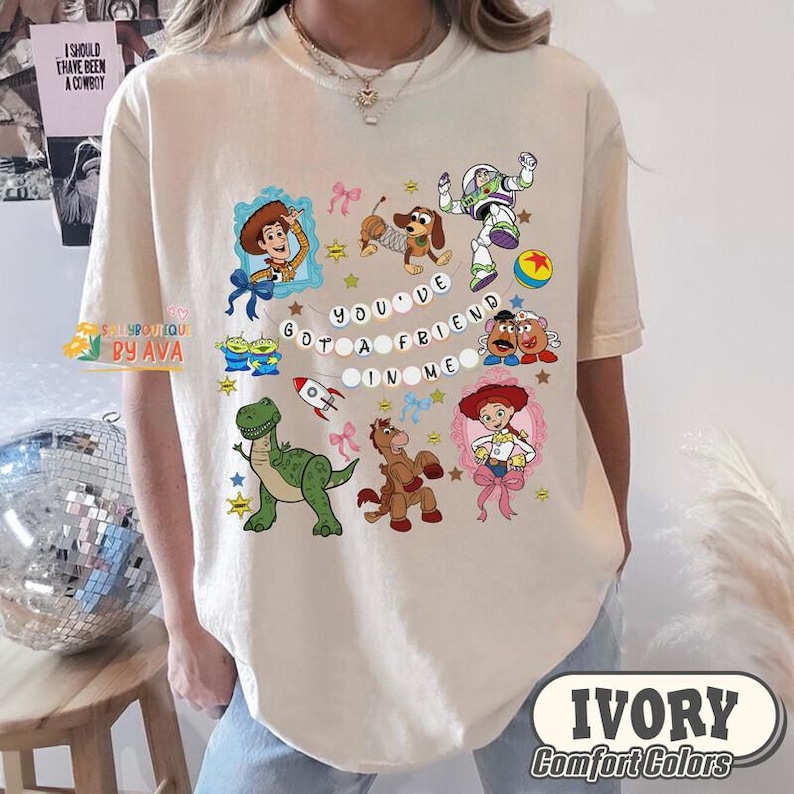 Retro Coquette Disneyland Toy Story You've Got A Friend In Me Shirt, Toy Story Characters Tee, Family Matching Shirt, Disneyland Trip Shirt image 5