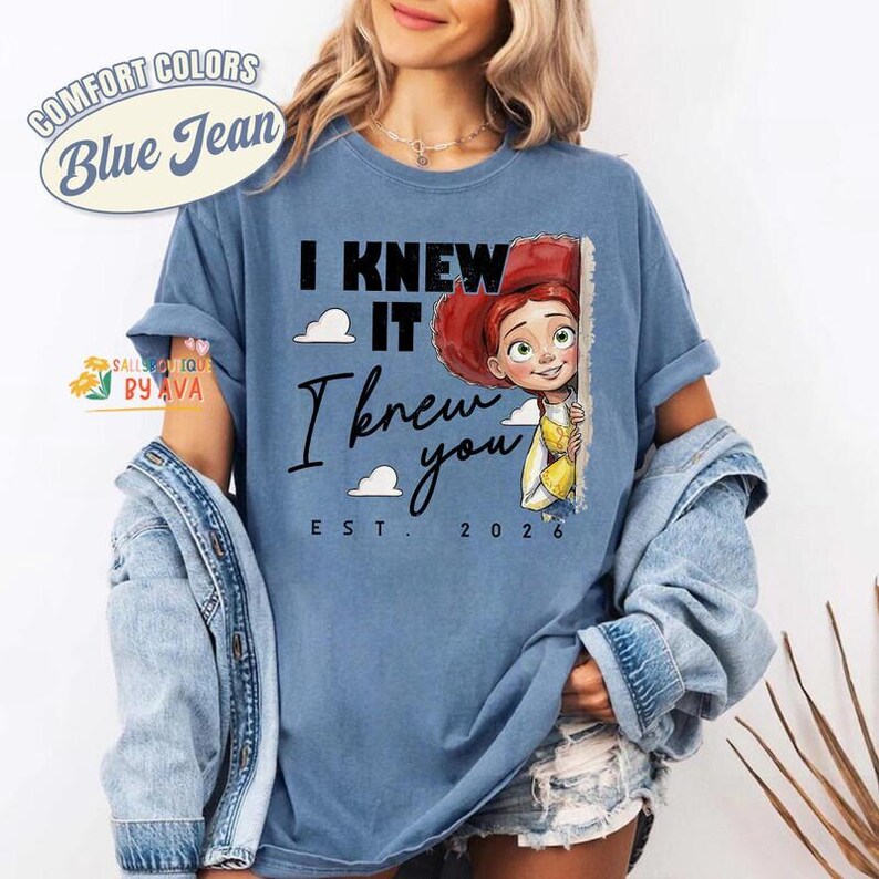 Camiseta de Jessie Cow Girl de Toy Story 5 "Lo sabía, te conocía", Camiseta vaquera estilo western, Camiseta de Toy Story de Disneyland, Camiseta de la amistad de Toy Story 5 imagen 2