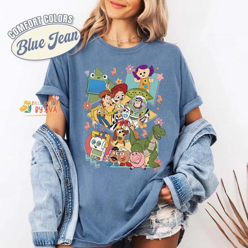 Retro Toy Story 5 You've Got A Friend In Me Shirt, Woody Buzz Lightyear Rex Tee, WDW Disneyland Family Vacation 2026 Trip, Pixar Fest Shirt image 2