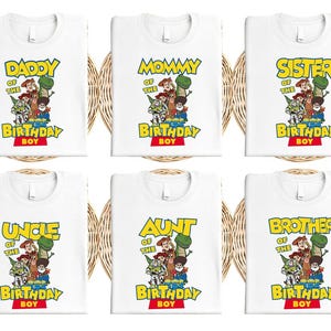 Toy Story Birthday Boy Tee, Disneyland Birthday Party T-shirt, Custom Birthday Boy Tee, Pixar Family Birthday Tee, Woody Birthday Party Tee image 3