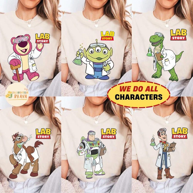 Disneyland Toy Story Lab Week 2026 Shirt, Buzz Lightyear Woody Jessie Bo Peep Lab Story 2026, Lab Team, Med Lab Clinical Laboratory Shirt image 2