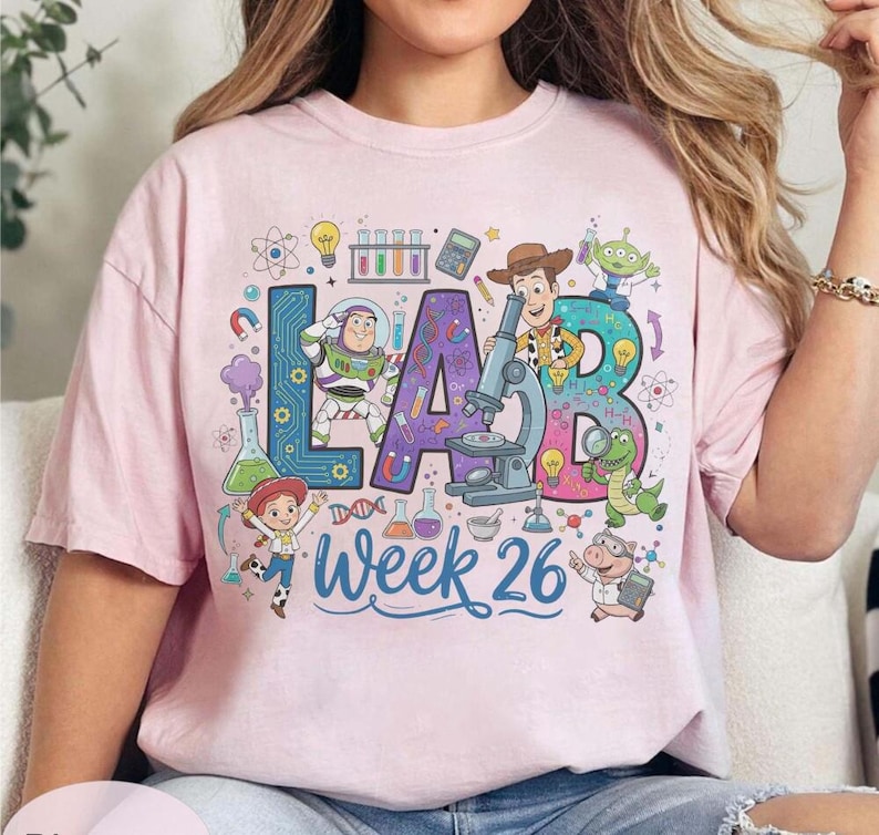 Vintage Lab Week 2026 Shirt, Laboratory Team Tees, Lab Toy Story Tee, Lab Assistant Gift Shirt, Phlebotomist Shirt, Medical Lab Tee image 5