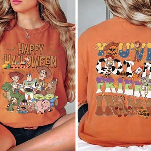 Comfort Colors® Toy Story Skeleton Halloween Shirt, Disneyland Toy Story Halloween Shirt, Toy Story Skeleton Shirt, Halloween Party 2026 Te image 3