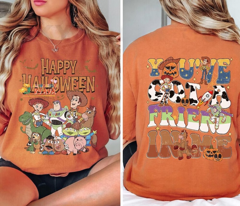 Comfort Colors® Toy Story Skeleton Halloween Shirt, Disneyland Toy Story Halloween Shirt, Toy Story Skeleton Shirt, Halloween Party 2026 Te image 3