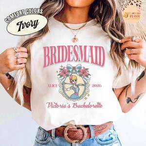 Custom Toy Story Bachelorette Shirt, Disneyland Bridal Team Tee, Bachelor Party Gift, Jessie and Bo Beep, Best Friend Tee, Bride Gift image 6