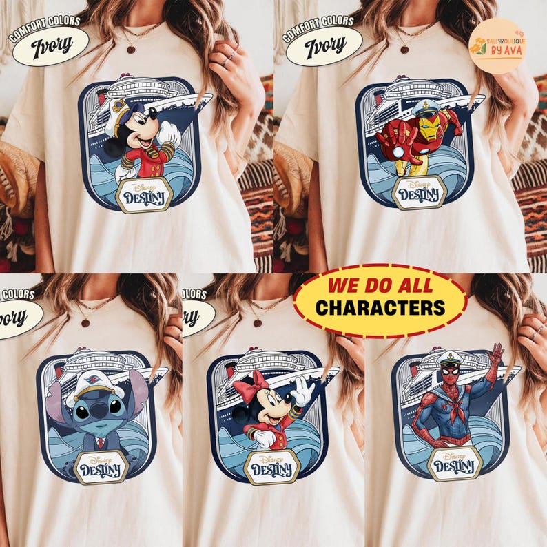 Personalized Disneyland Family Cruise Line Matching Shirt, Mickey & Friends starwars Marvel Cruise Tee, Lets Cruise Wish Dream Magic Destiny 画像 1
