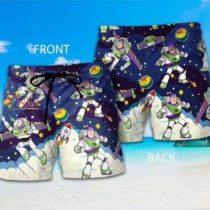 Buzz Lightyear Space Ranger Hawaiian Shirt, Disneyland Pixar Toy Story Button Up Shirt, Toy Story Disneyland Summer Vacation image 3