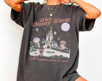 Walt DisneyWorld Shirt, Retro Disneyland Tee, Mickey And Friends Shirt, Magic Kingdom Tee, Epcot 1982 Tee, Disneyland Vacation