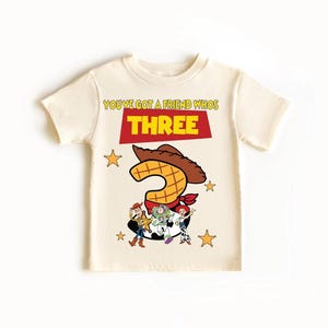 Toy Story You've got a friends who's three, Toy Story Inspired 3rd Birthday Shirt: Sheriff Cowboy Theme for Boys - Infinity and Beyond Party image 4