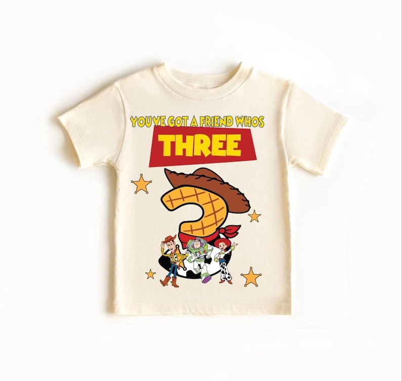 Toy Story You've got a friends who's three, Toy Story Inspired 3rd Birthday Shirt: Sheriff Cowboy Theme for Boys - Infinity and Beyond Party image 4
