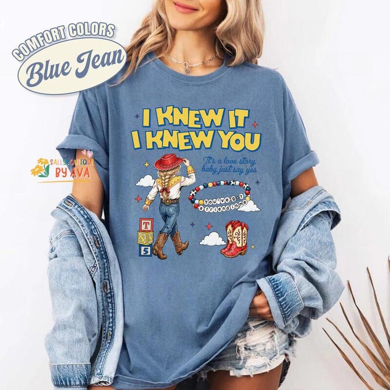 Comfort Colors I Knew It, I Knew You Toy Story 5 T-Shirt, Cowgirl Western Shirt, Disneyland Toy Story Tee, Toy Story 5 Friendship Shirt image 3