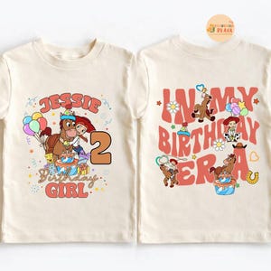 Personalized Disneyland Birthday Jessie and Bullseye Toy Story Shirt, In My Birthday Era Shirt, Cowgirl Birthday Shirt, Birthday Gift afbeelding 2