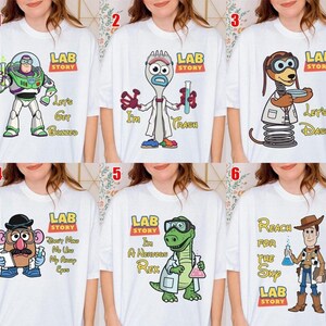 Personalized Disneyland Toy Story Lab Week 2026 Shirt, Buzz Lightyear Woody Jessie Bo Peep Lab Story 2026, Med Lab Clinical Laboratory image 2