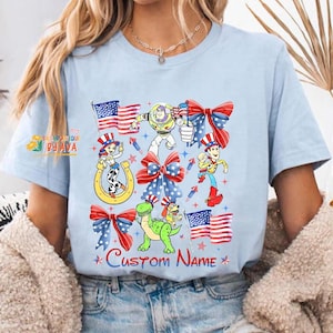 Disneyland 4th of July Toy Story Shirt, Disneyland Family Shirt, DisneyTrip Shirt, Disneyworld 4th of July Shirt, Independence Day image 1