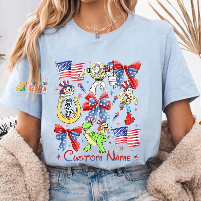 Disneyland 4th of July Toy Story Shirt, Disneyland Family Shirt, DisneyTrip Shirt, Disneyworld 4th of July Shirt, Independence Day image 1