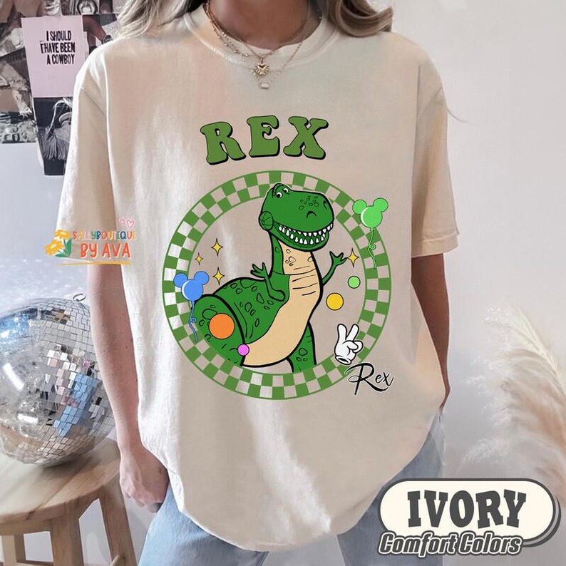 Custom All Disneyland Pixar Toy Story Checkered Shirt, Woody Buzz Jessie Rex Lotso, Family Vacation Tee, Personalized Group Matching Tee image 2