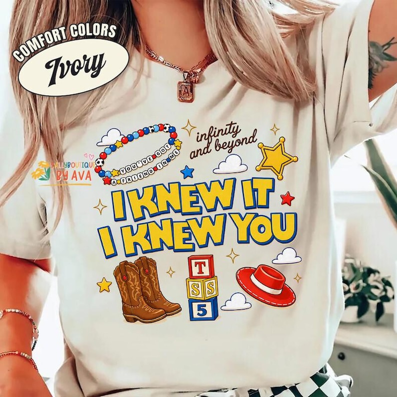 Toy Story 5 I Knew It I Knew You Friendship Shirt, Comfort Colors Disneyland Pixar Toy Story 5 Inspired Shirt, Disneyland Friends Shirt image 1