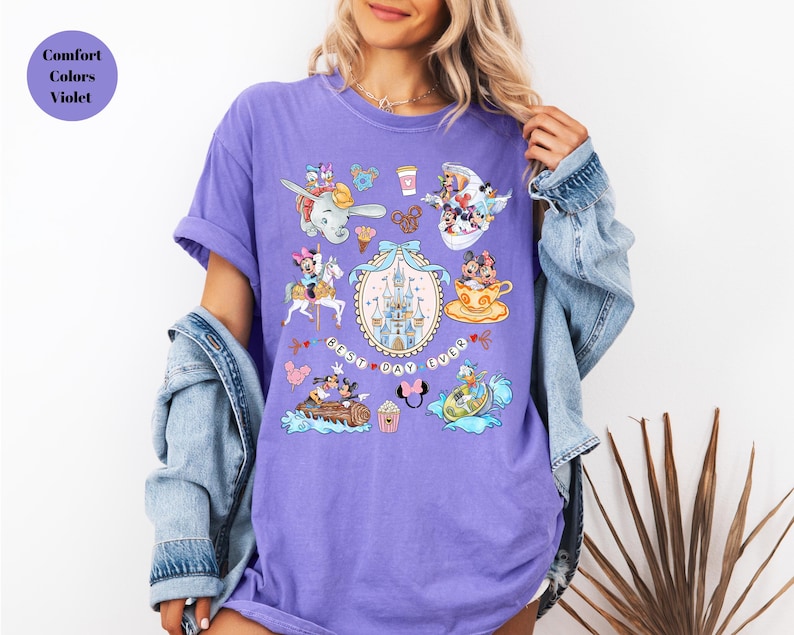 Coquette Bow Disneyland Best Day Ever Shirt, Disneyland Family Vacation Shirt, Disneyworld Mickey and Friends Shirt, Disneyland Trip 2026 image 5