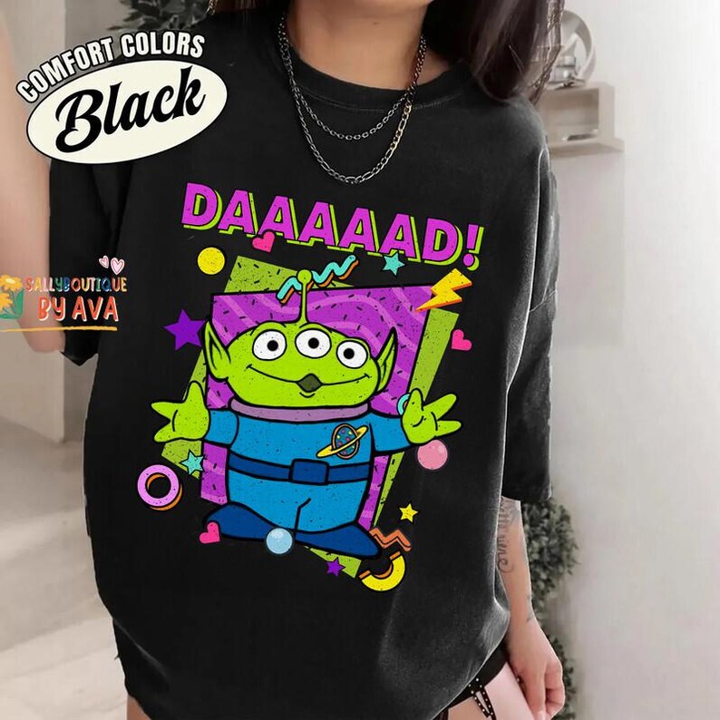 Funny Disneyland Pixar Toy Story Alien MOM DAD Couples Shirt, Mother's Day Gift, Father's Day, Disneyland Trip, Family Birthday Matching Tee image 4