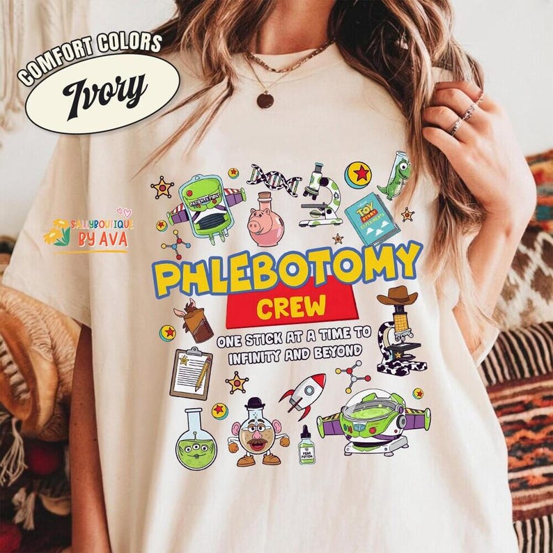 Disneyland Toy Story Lab Week 2026 Shirt, Buzz Lightyear Woody Lab Story, Lab Team Shirt, Phlebotomist Lab Assistant Clinical Laboratory image 5