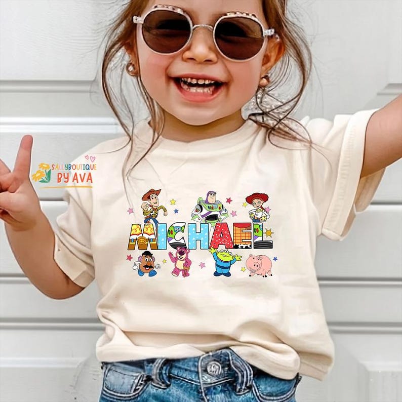 Custom Name Toy Story Birthday Shirt, Disneyland Family Matching Comfort Colors Shirt, Personalized Birthday Gift image 2