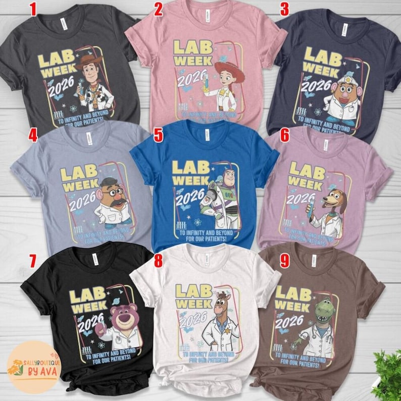 Lab Week 2026 Toy Story Shirt, Lab Story Science Team Tee, Funny Lab Week Outfit, Medical Lab Appreciation Shirt, Group Lab Tee image 1